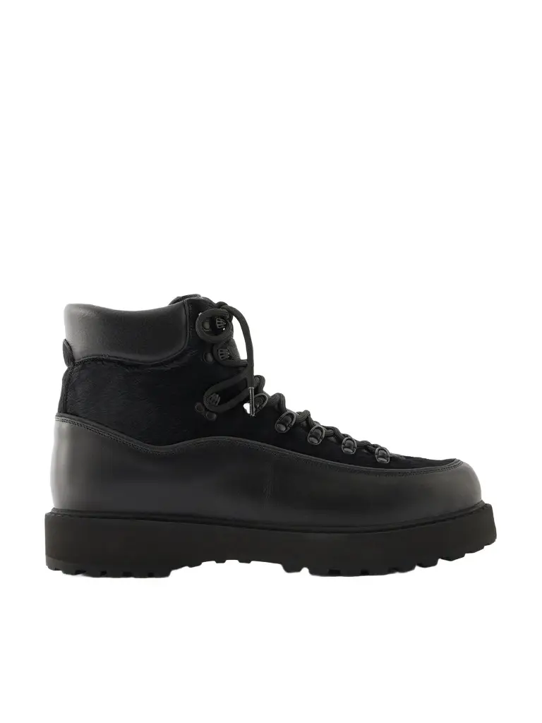 Roccia Vet Rubber-Trimmed Calf Hair Hiking Boots - Men
