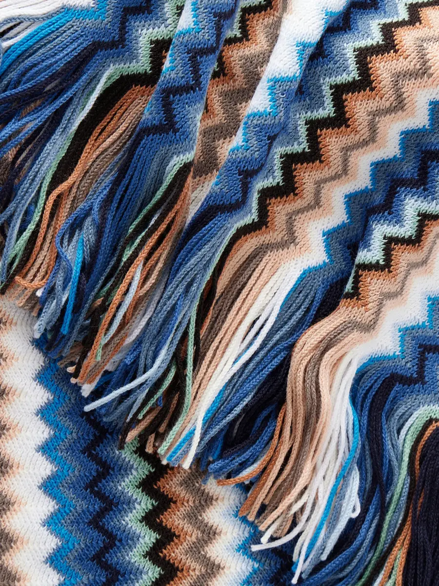 Missoni Fringe-Trimmed Crochet-Knit Wool-Blend Scarf - Men | Thumbnail 4