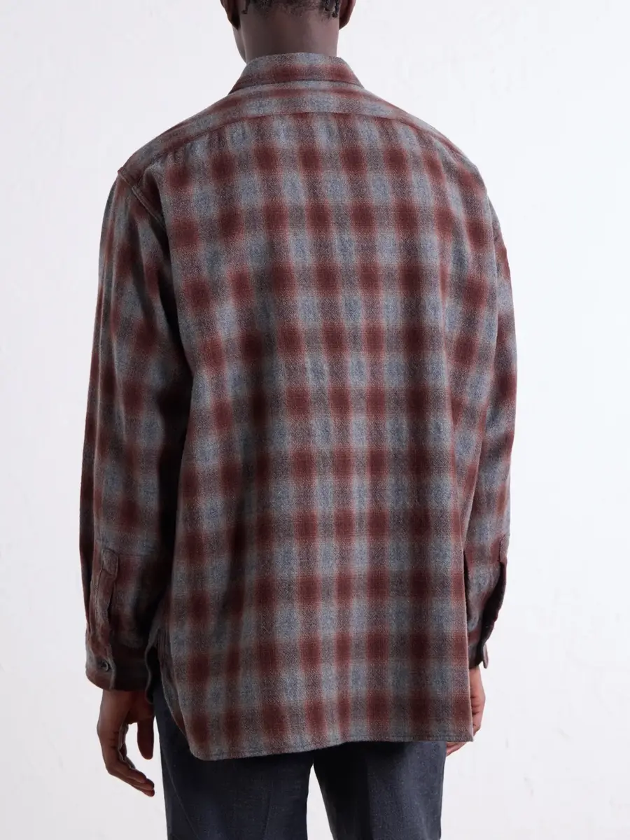 Kaptain Sunshine Checked Wool and Alpaca-Blend Shirt - Men | Thumbnail 4