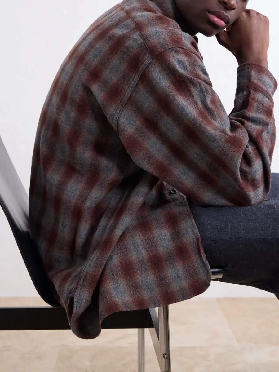 Kaptain Sunshine Checked Wool and Alpaca-Blend Shirt - Men | Thumbnail 5