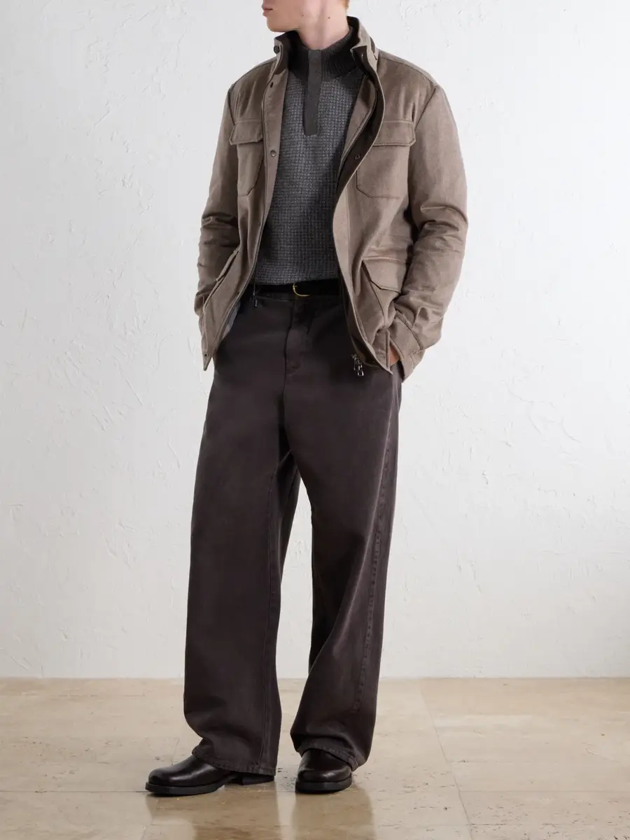 N.Peal Vale Cashmere-Twill Jacket - Men | Thumbnail 2 N.Peal Vale Cashmere-Twill Jacket - Men | Thumbnail 2
