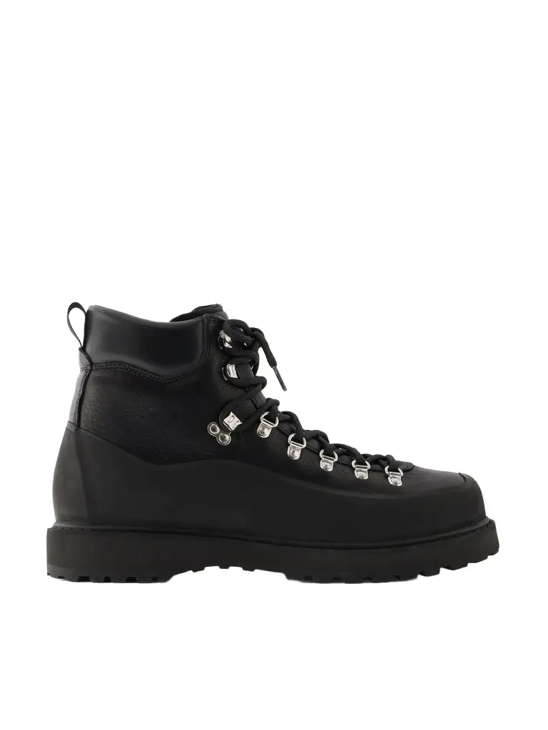 Roccia Vet Rubber-Trimmed Full-Grain Leather Hiking Boots - Men Roccia Vet Rubber-Trimmed Full-Grain Leather Hiking Boots - Men