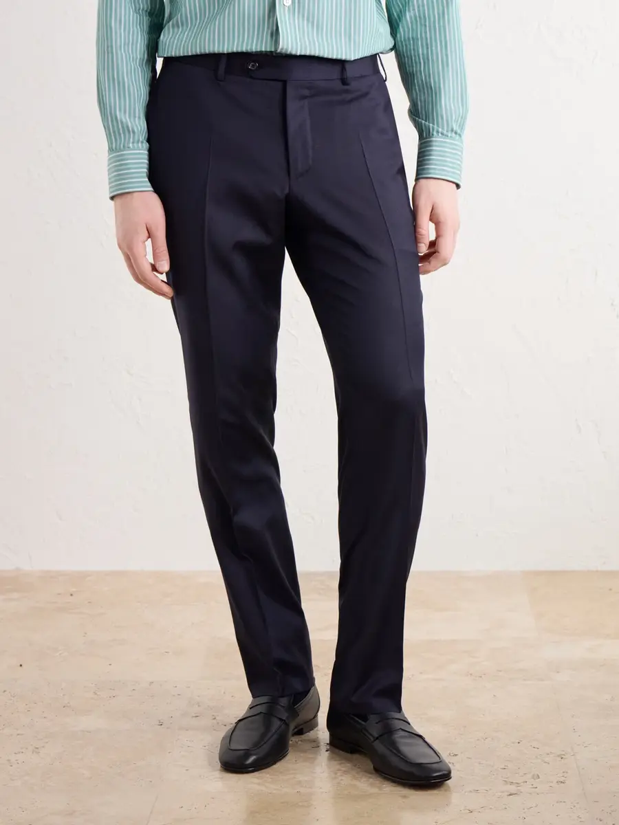Canali Slim-Fit Tapered Wool-Twill Suit Trousers - Men | Thumbnail 3 Canali Slim-Fit Tapered Wool-Twill Suit Trousers - Men | Thumbnail 3