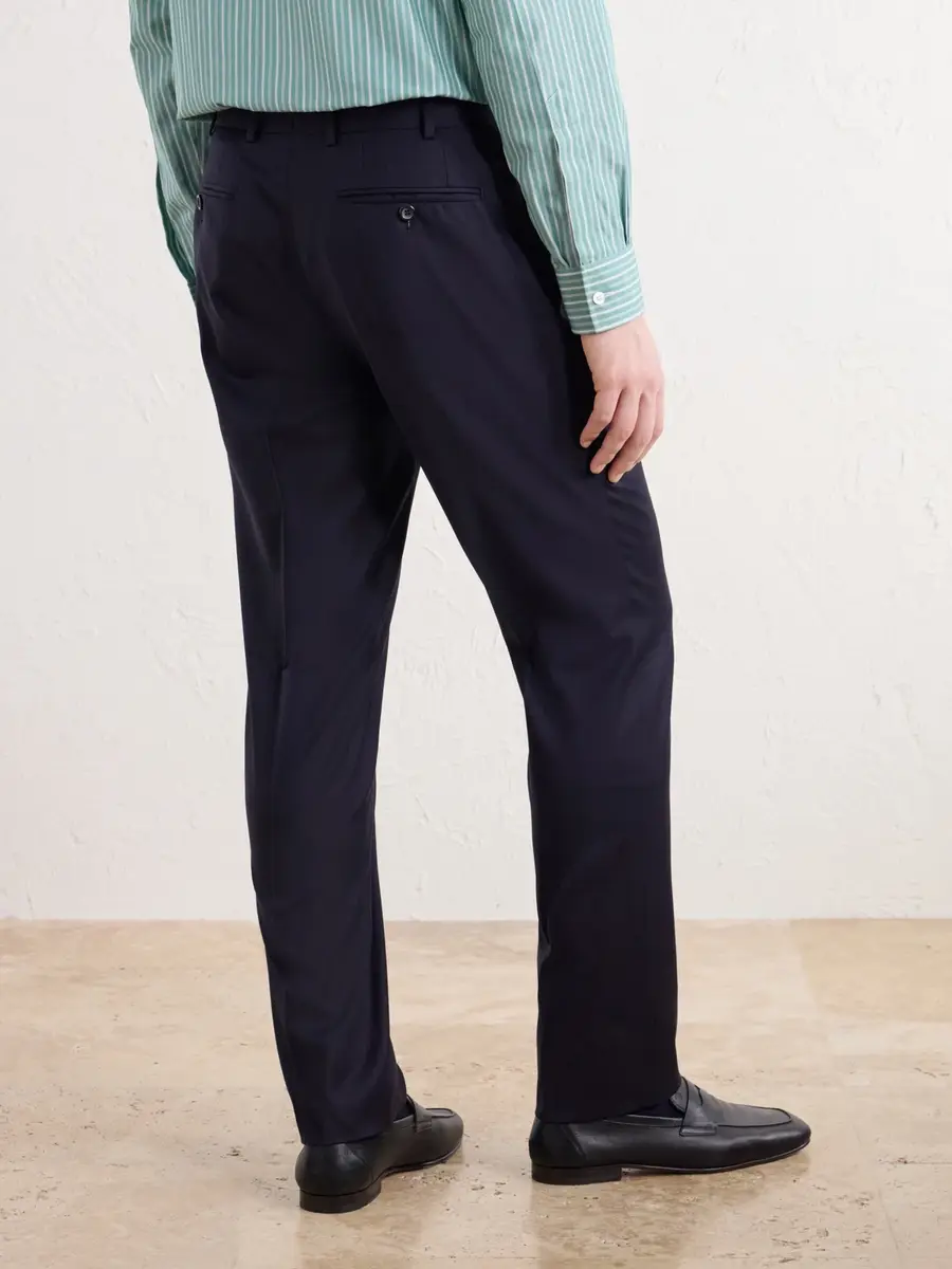 Canali Slim-Fit Tapered Wool-Twill Suit Trousers - Men | Thumbnail 4 Canali Slim-Fit Tapered Wool-Twill Suit Trousers - Men | Thumbnail 4