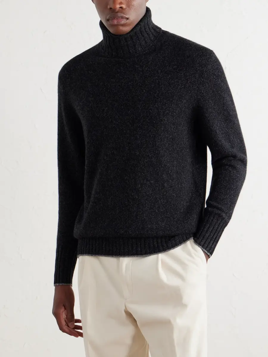 N.Peal Brompton Cashmere Rollneck Sweater - Men | Thumbnail 3 N.Peal Brompton Cashmere Rollneck Sweater - Men | Thumbnail 3