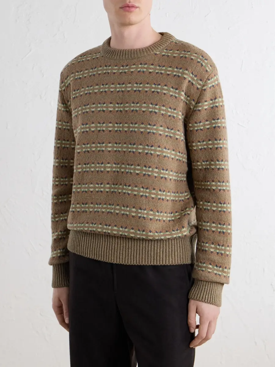 A.P.C. Andre Striped Wool And Cotton-Blend Sweater - Men | Thumbnail 3 A.P.C. Andre Striped Wool And Cotton-Blend Sweater - Men | Thumbnail 3