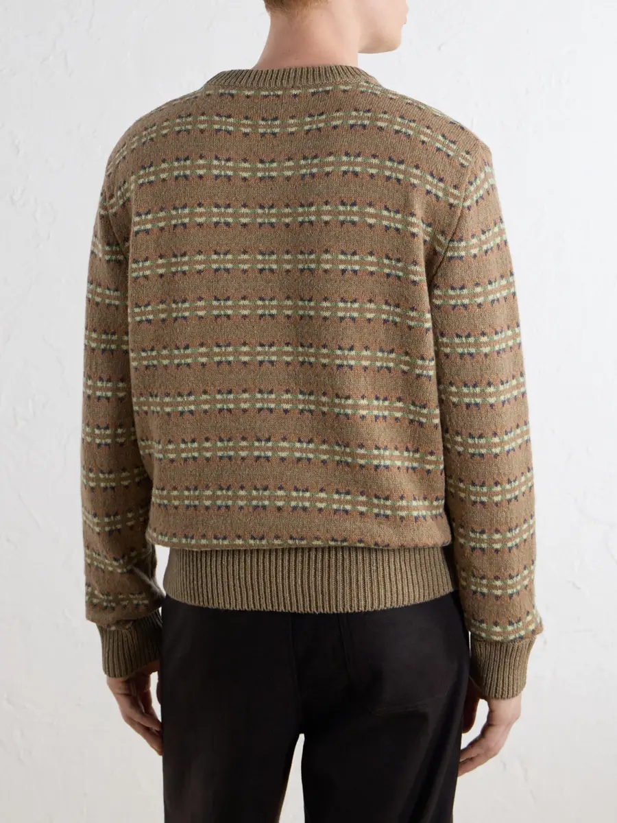 A.P.C. Andre Striped Wool And Cotton-Blend Sweater - Men | Thumbnail 4 A.P.C. Andre Striped Wool And Cotton-Blend Sweater - Men | Thumbnail 4