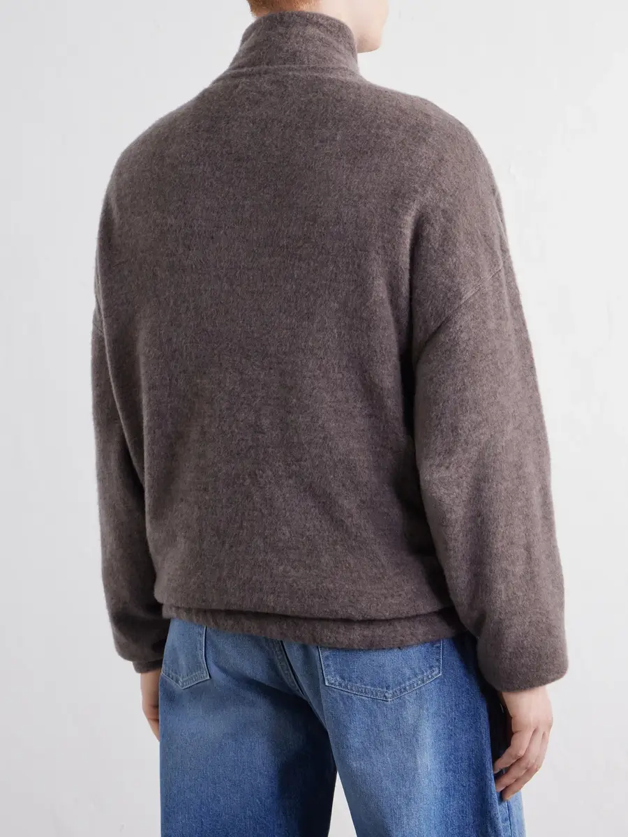 Kaptain Sunshine Wool and Silk-Blend Fleece Zip-Up Sweater - Men | Thumbnail 4 Kaptain Sunshine Wool and Silk-Blend Fleece Zip-Up Sweater - Men | Thumbnail 4