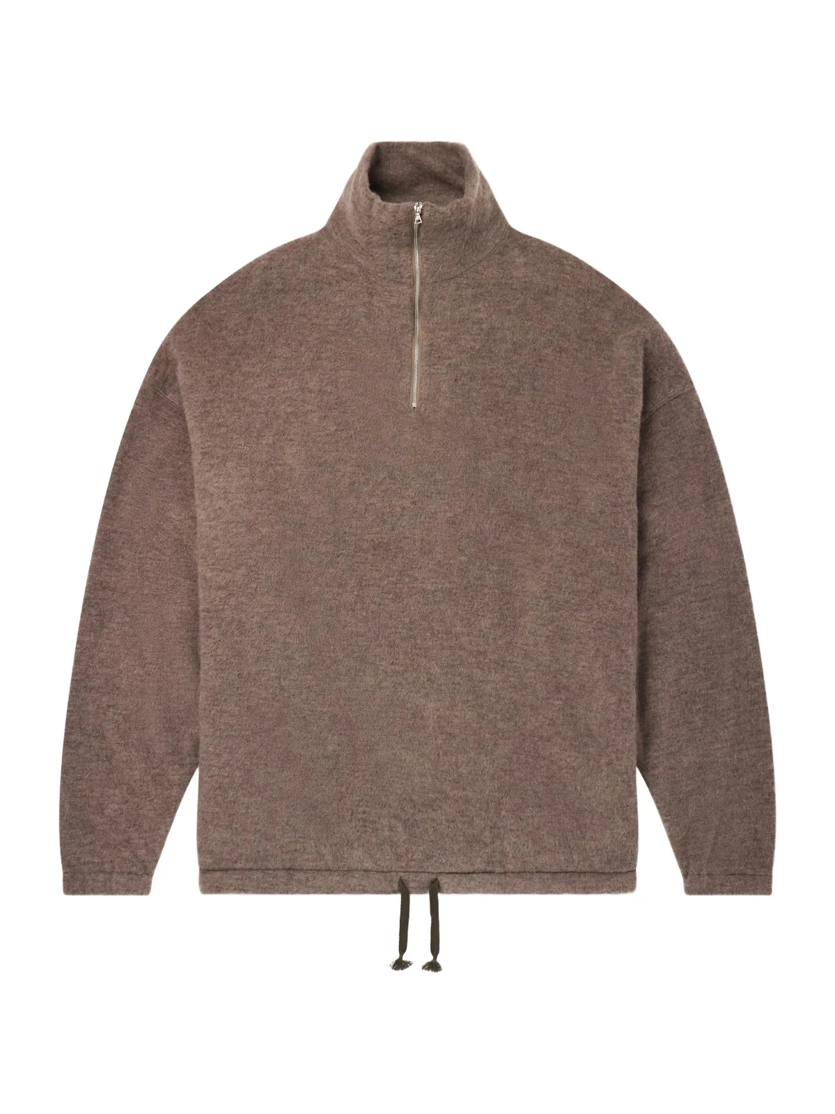 Kaptain Sunshine Wool and Silk-Blend Fleece Zip-Up Sweater - Men