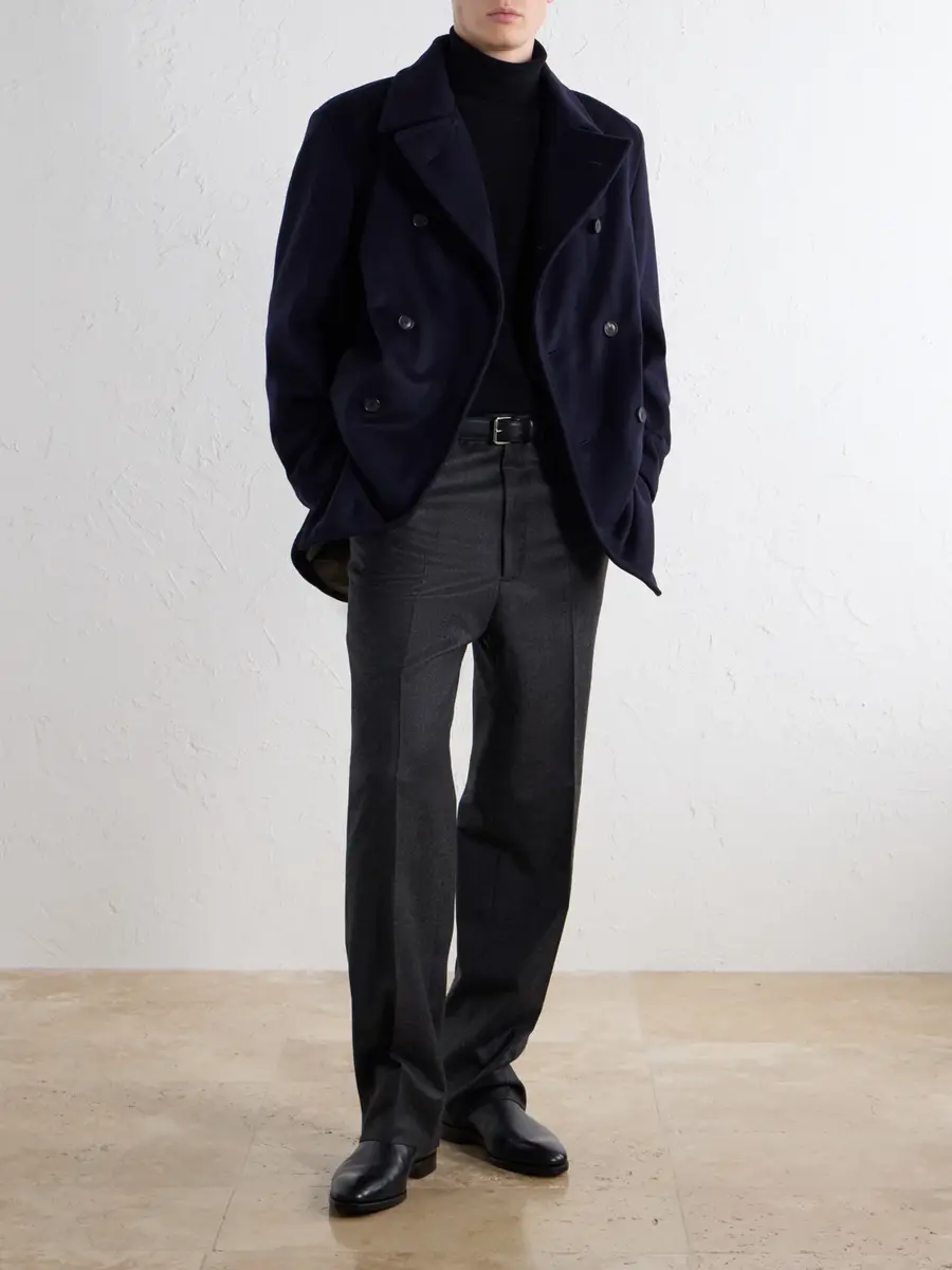 N.Peal Great Portland Double-Breasted Wool and Cashmere-Blend Twill Coat - Men | Thumbnail 2