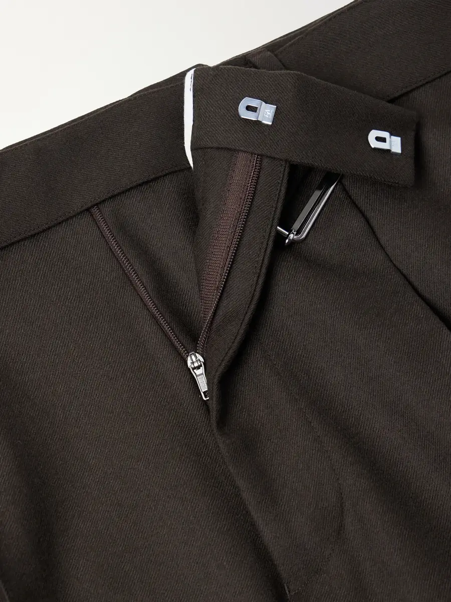 OFFICINE GÉNÉRALE Hugo Tapered Virgin Wool-Twill Suit Trousers - Men | Thumbnail 6