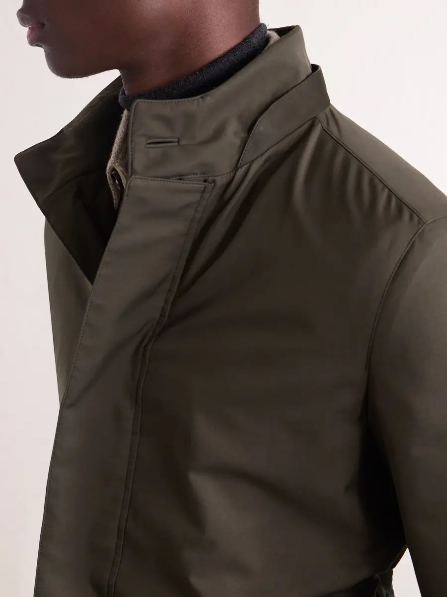 Zegna Hooded Twill Coat - Men | Thumbnail 5 Zegna Hooded Twill Coat - Men | Thumbnail 5