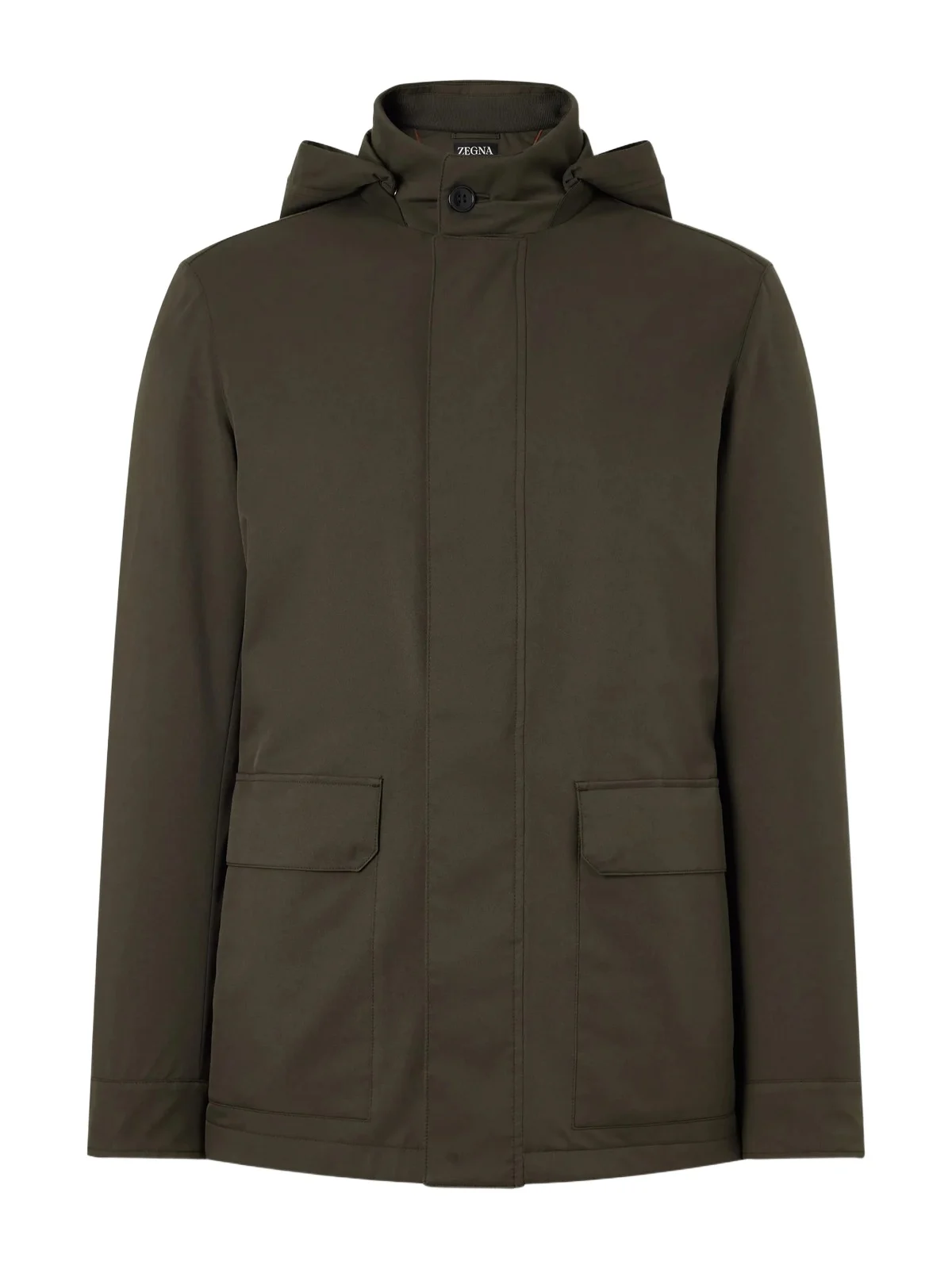 Zegna Hooded Twill Coat - Men
