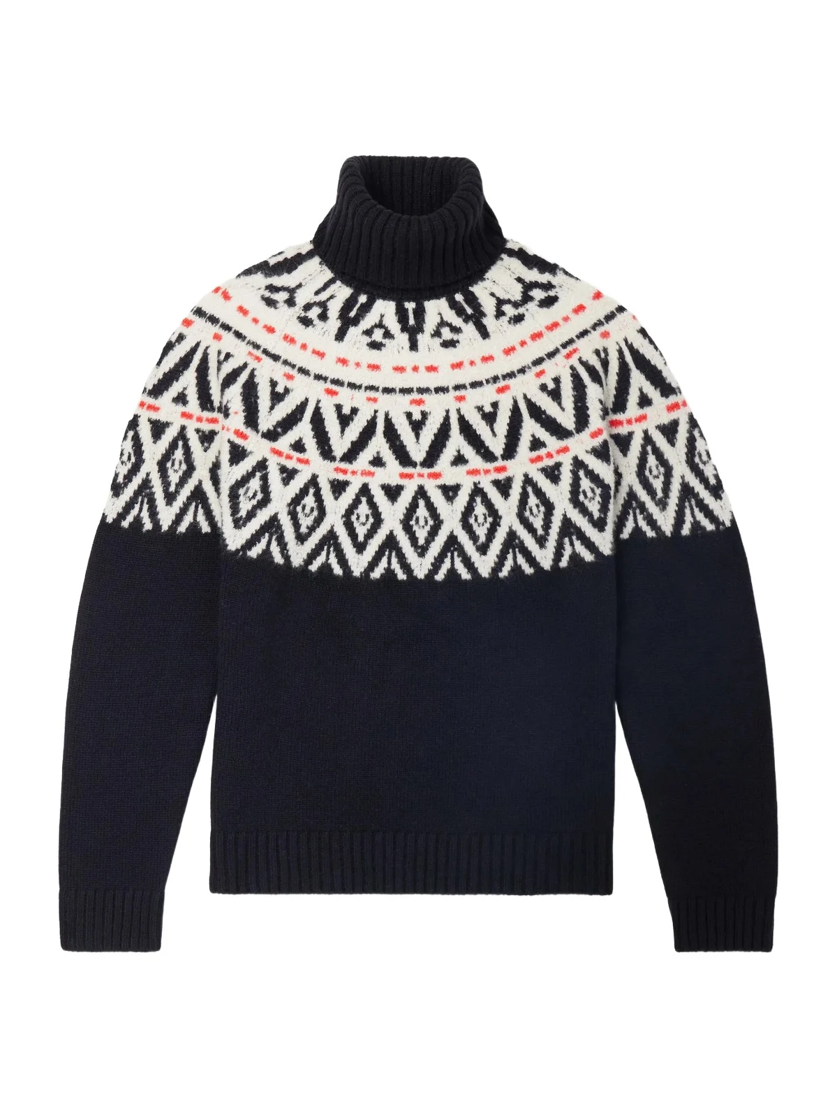 Bogner Roxter Fair Isle Jacquard-Knit Cashmere Rollneck Ski Mid-Layer - Men