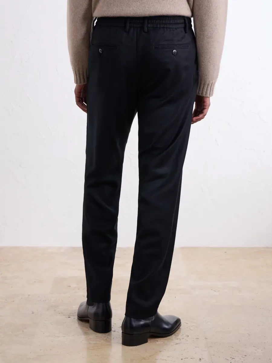 Canali Straight-Leg Wool-Flannel Trousers - Men | Thumbnail 4 Canali Straight-Leg Wool-Flannel Trousers - Men | Thumbnail 4