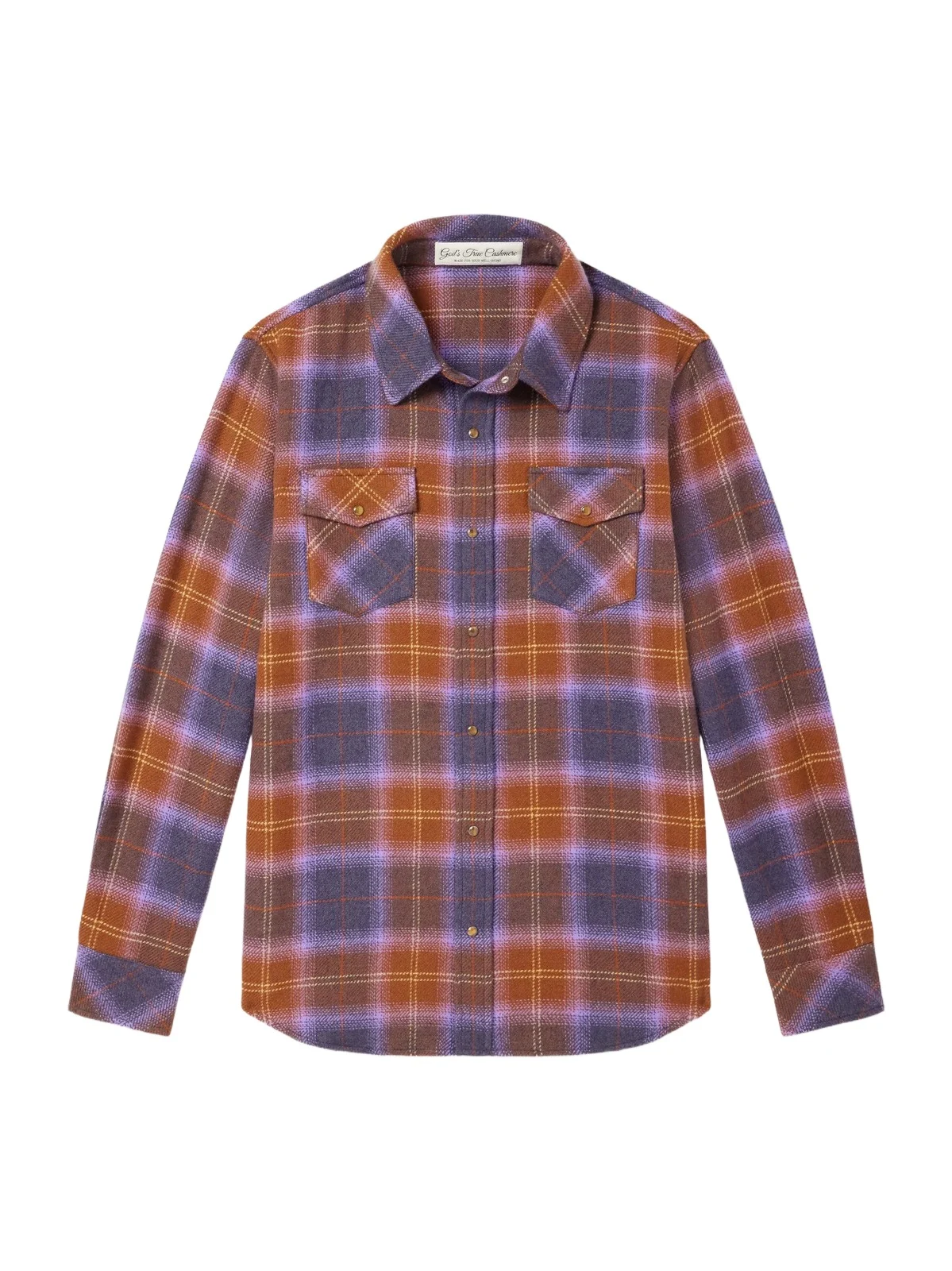 God’s True Cashmere Tartan Cashmere-Flannel Shirt - Men