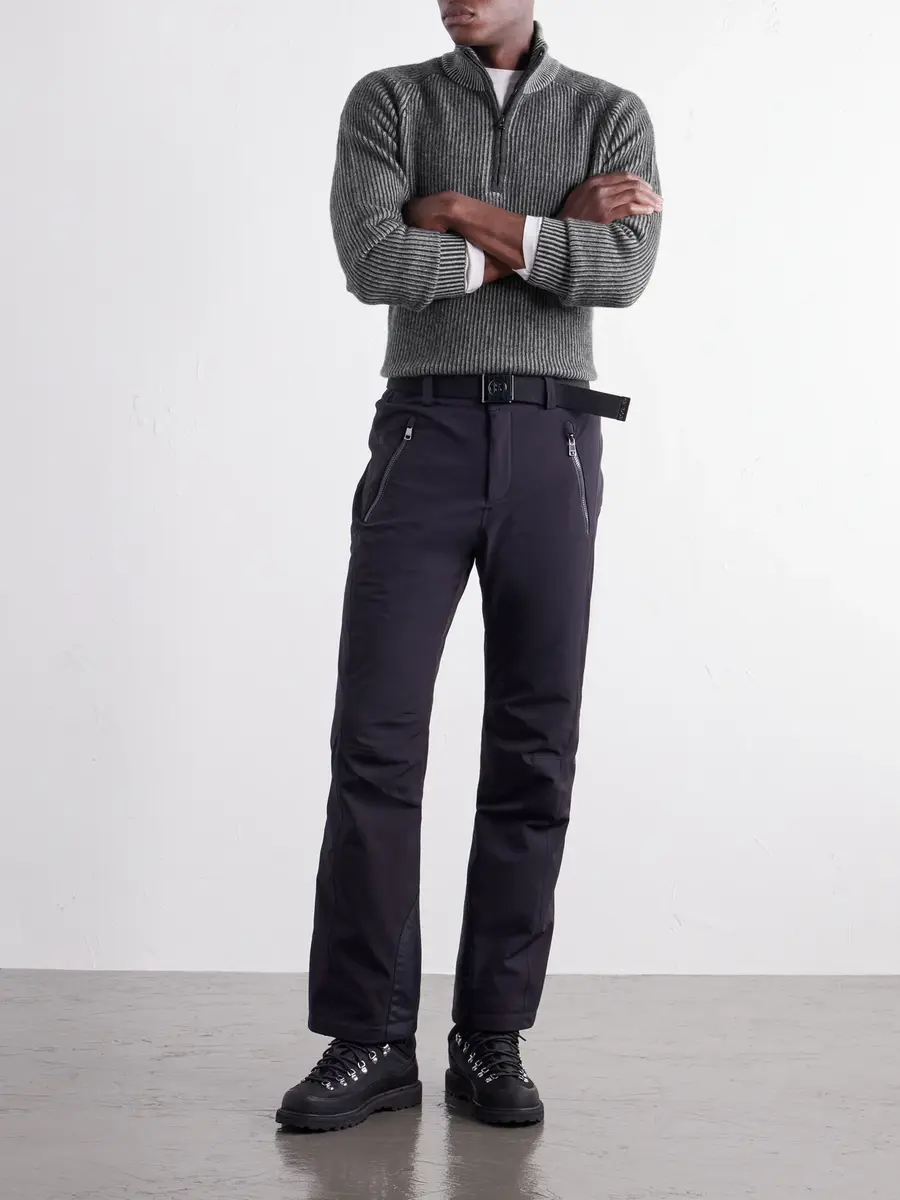 Bogner Dwayne Ribbed Wool and Cashmere-Blend Half-Zip Ski Mid-Layer - Men | Thumbnail 2