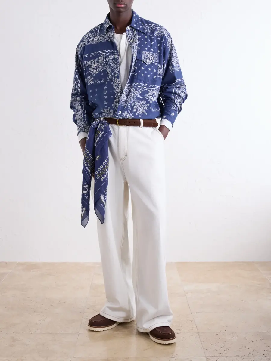 KAPITAL Bandana-Print Cotton-Poplin Shirt - Men | Thumbnail 2 KAPITAL Bandana-Print Cotton-Poplin Shirt - Men | Thumbnail 2