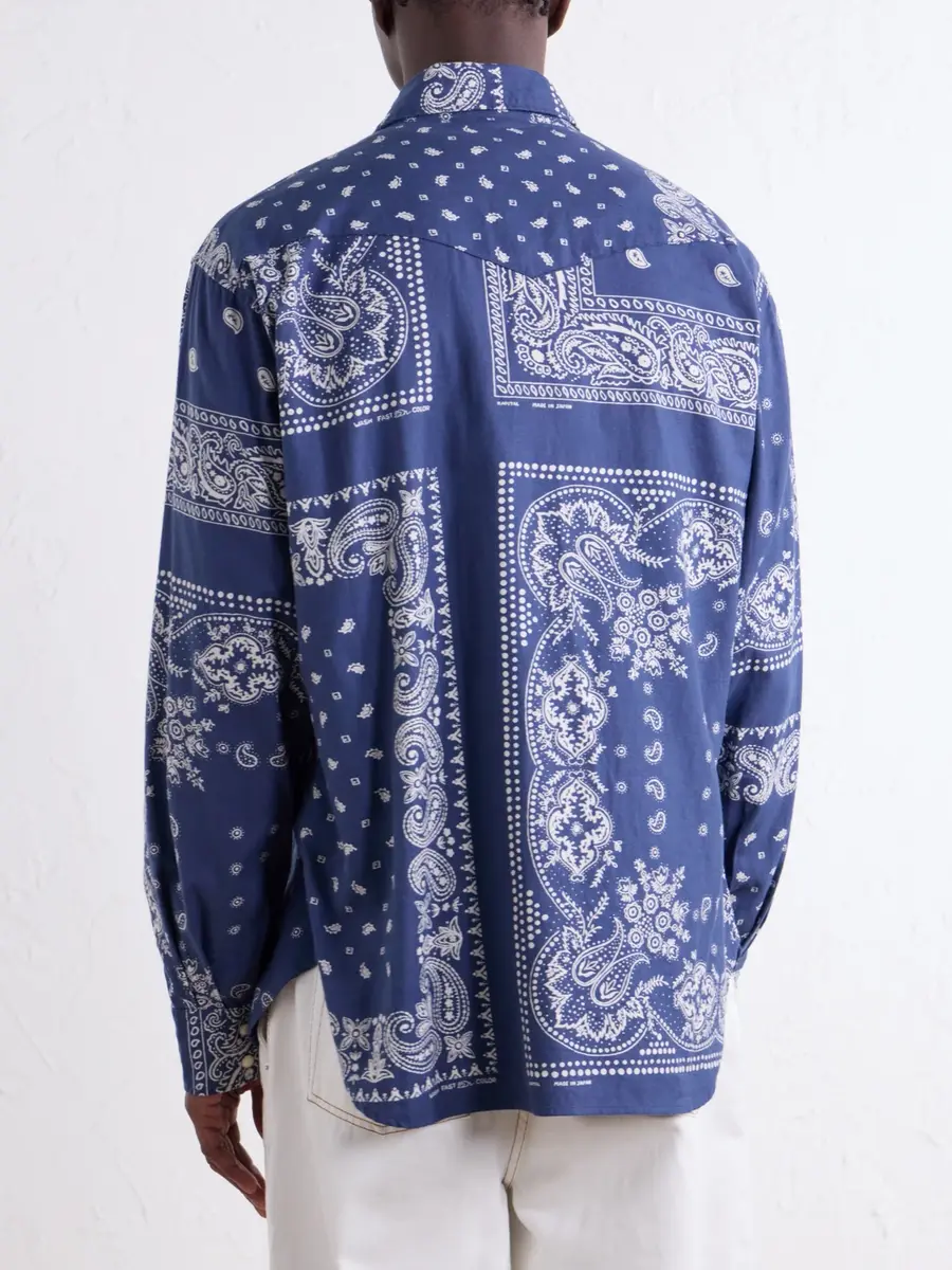 KAPITAL Bandana-Print Cotton-Poplin Shirt - Men | Thumbnail 4 KAPITAL Bandana-Print Cotton-Poplin Shirt - Men | Thumbnail 4