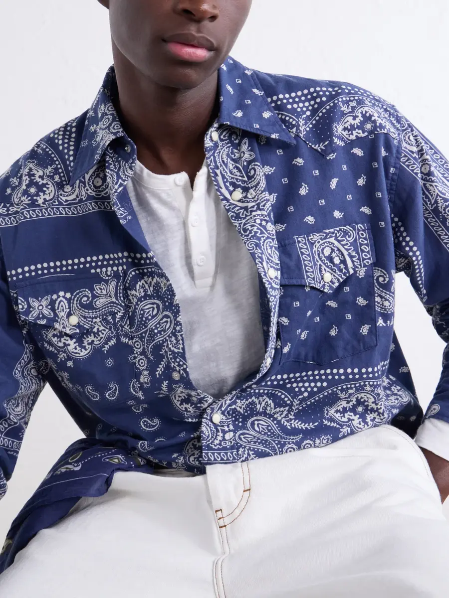 KAPITAL Bandana-Print Cotton-Poplin Shirt - Men | Thumbnail 5 KAPITAL Bandana-Print Cotton-Poplin Shirt - Men | Thumbnail 5