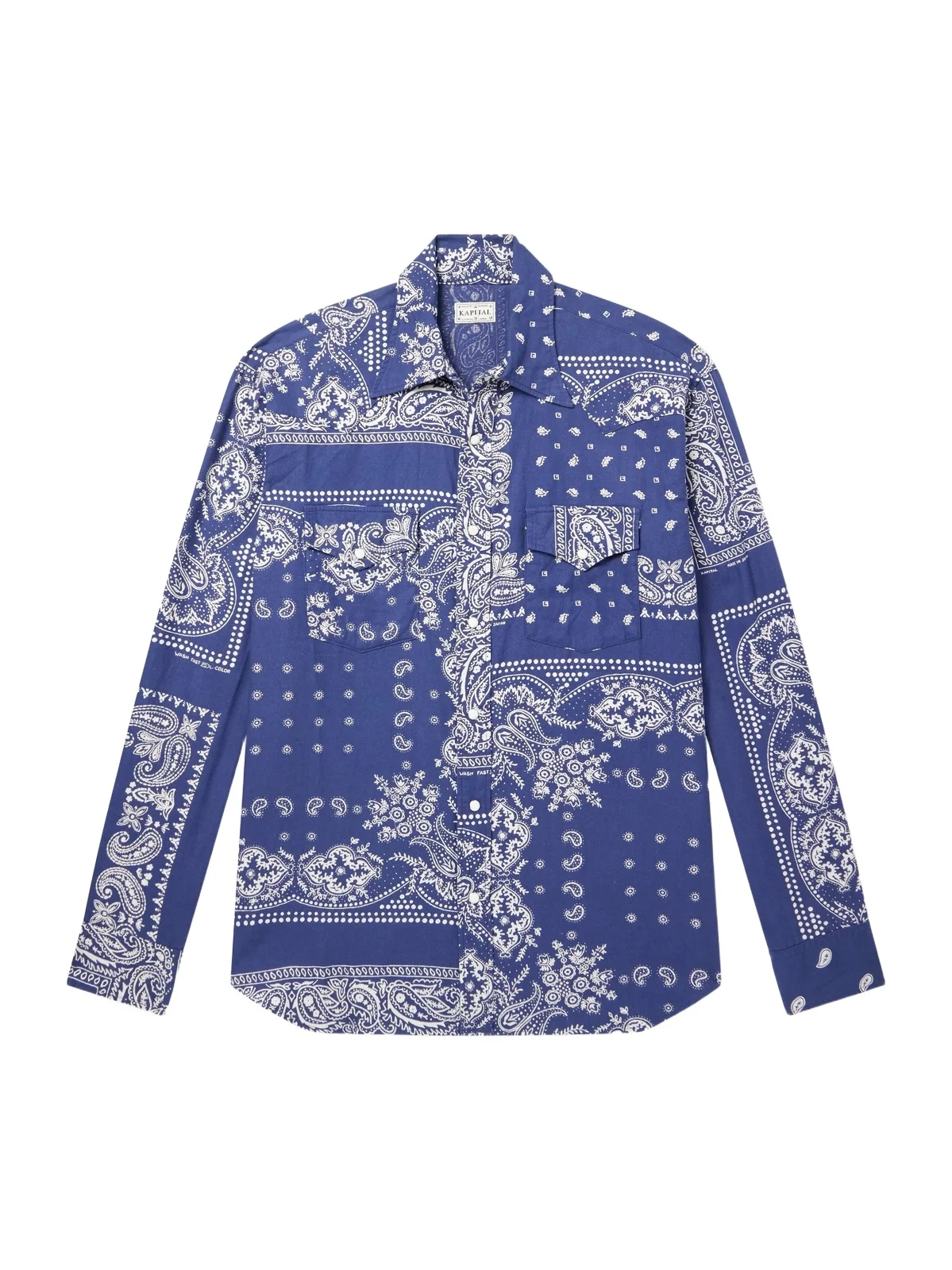 KAPITAL Bandana-Print Cotton-Poplin Shirt - Men