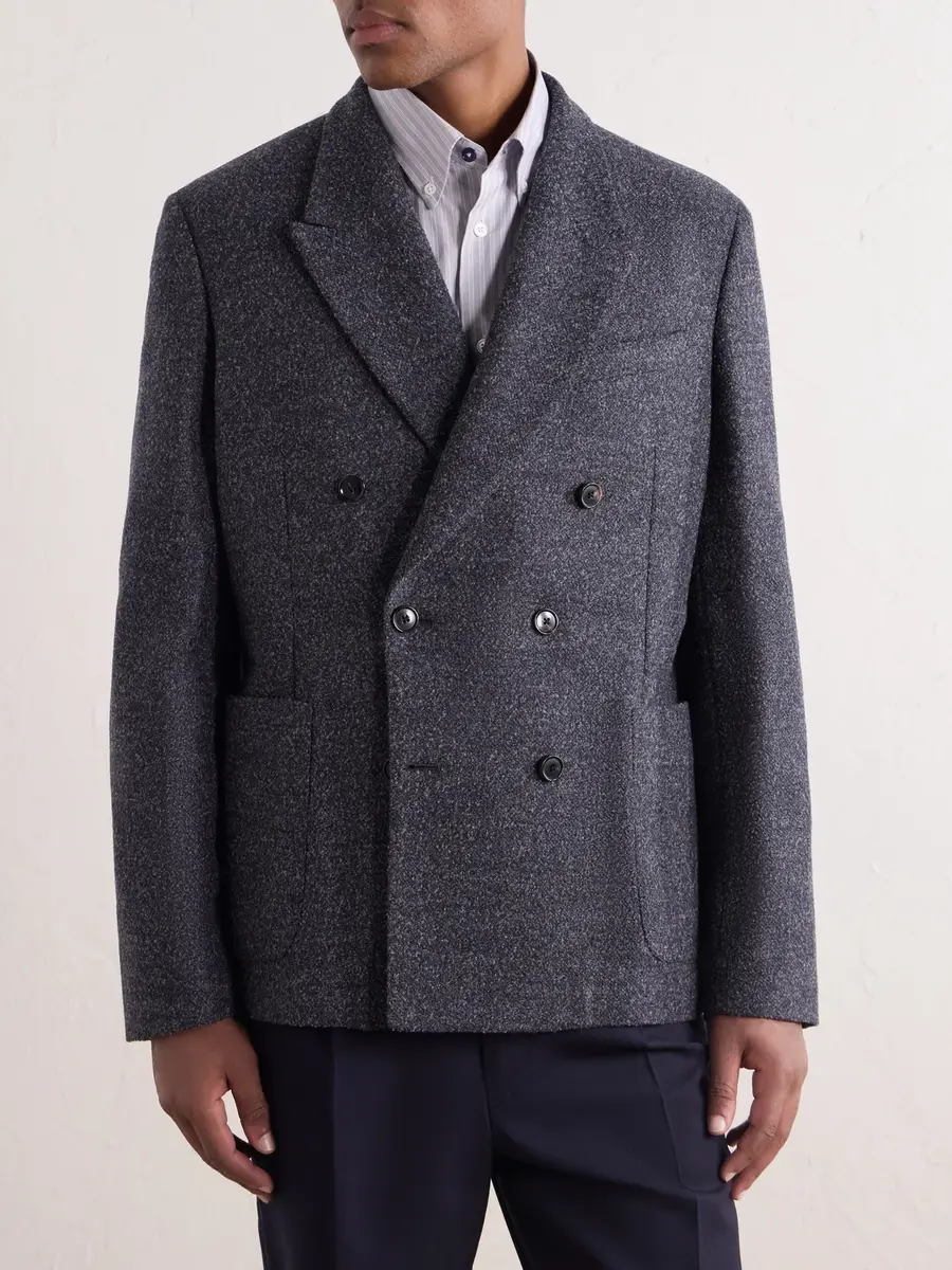 Paul Smith Double-Breasted Wool-Blend Bouclé Blazer - Men | Thumbnail 3 Paul Smith Double-Breasted Wool-Blend Bouclé Blazer - Men | Thumbnail 3