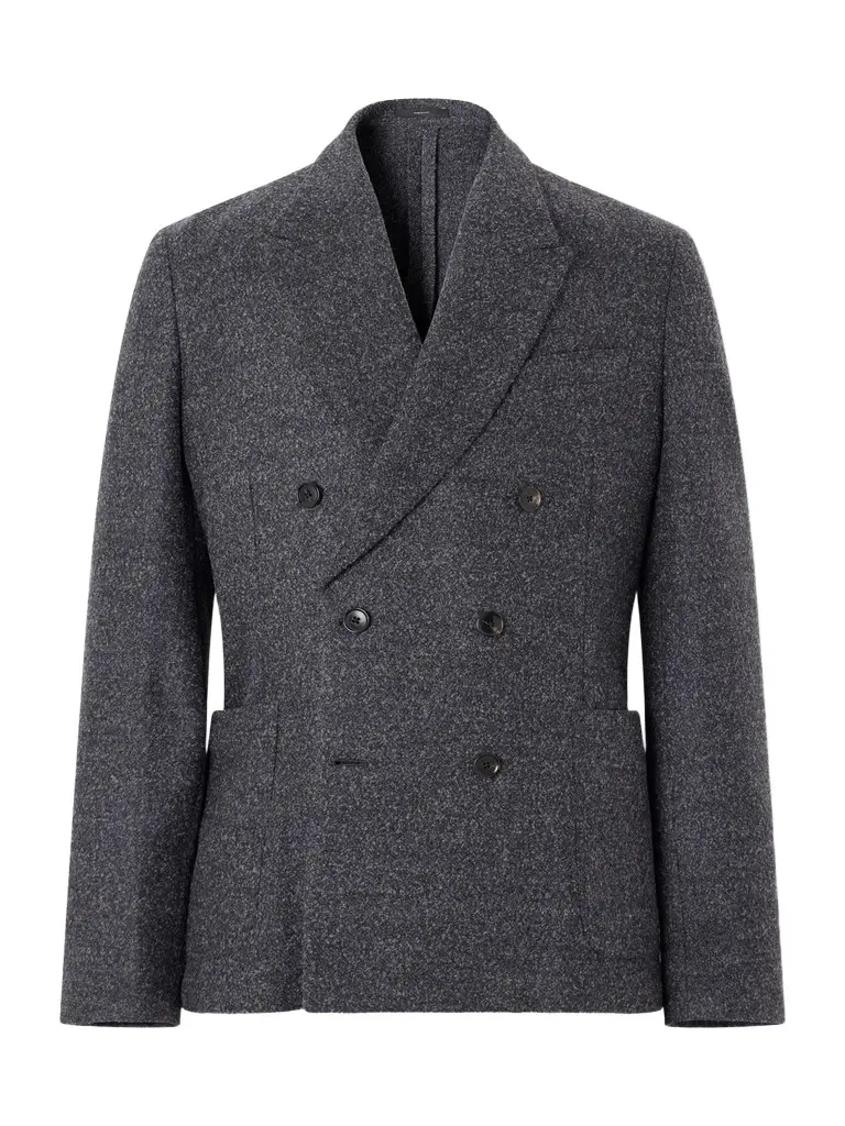 Paul Smith Double-Breasted Wool-Blend Bouclé Blazer - Men