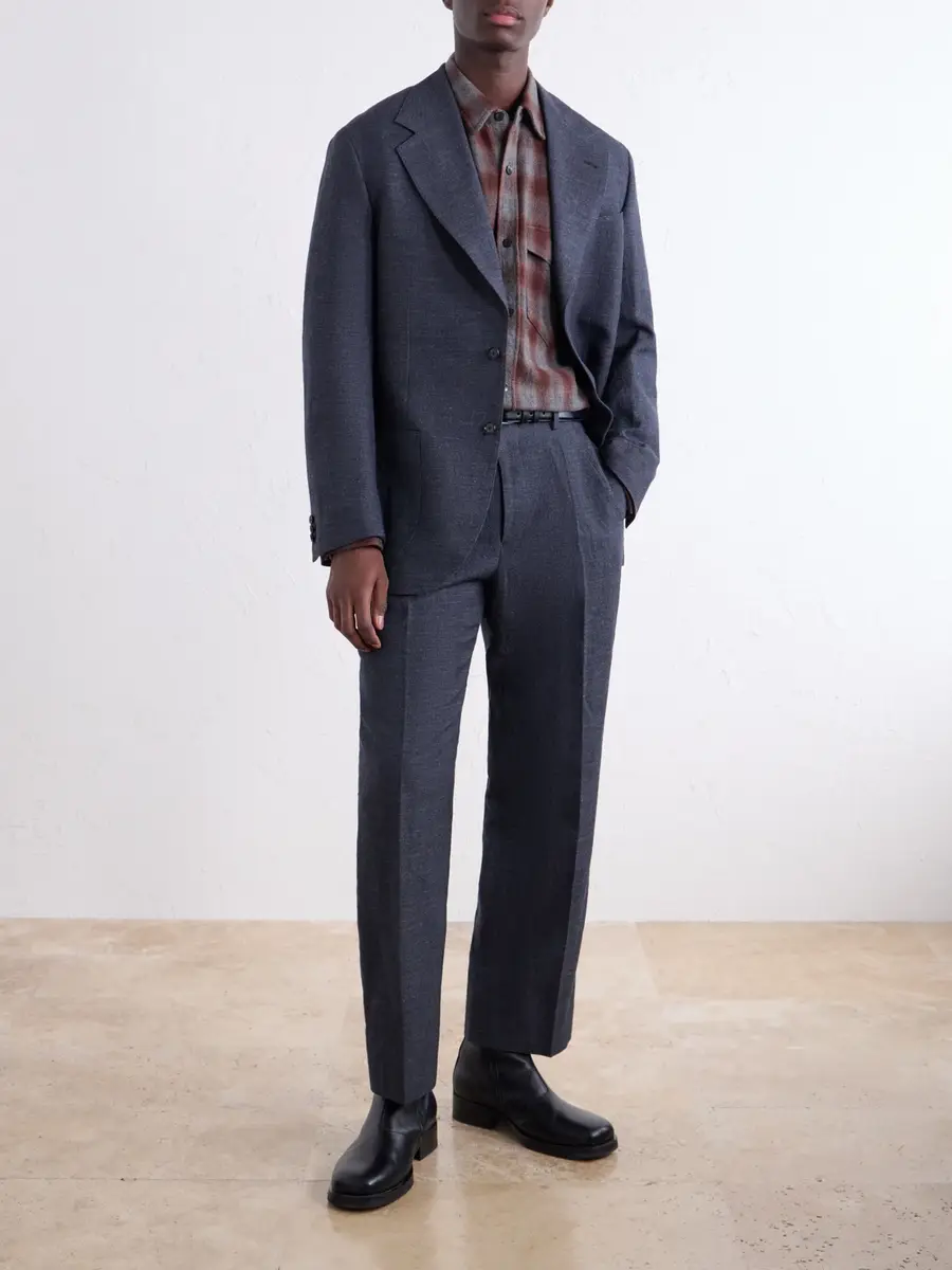 Kaptain Sunshine Straight-Leg Wool, Linen and Hemp-Blend Suit Trousers - Men | Thumbnail 2 Kaptain Sunshine Straight-Leg Wool, Linen and Hemp-Blend Suit Trousers - Men | Thumbnail 2