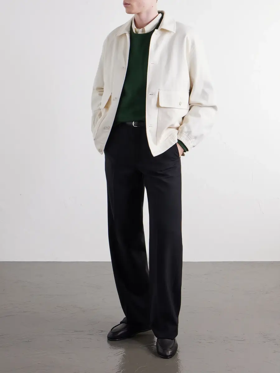 ATON Wool And Cotton-Blend Twill Jacket - Men | Thumbnail 2 ATON Wool And Cotton-Blend Twill Jacket - Men | Thumbnail 2