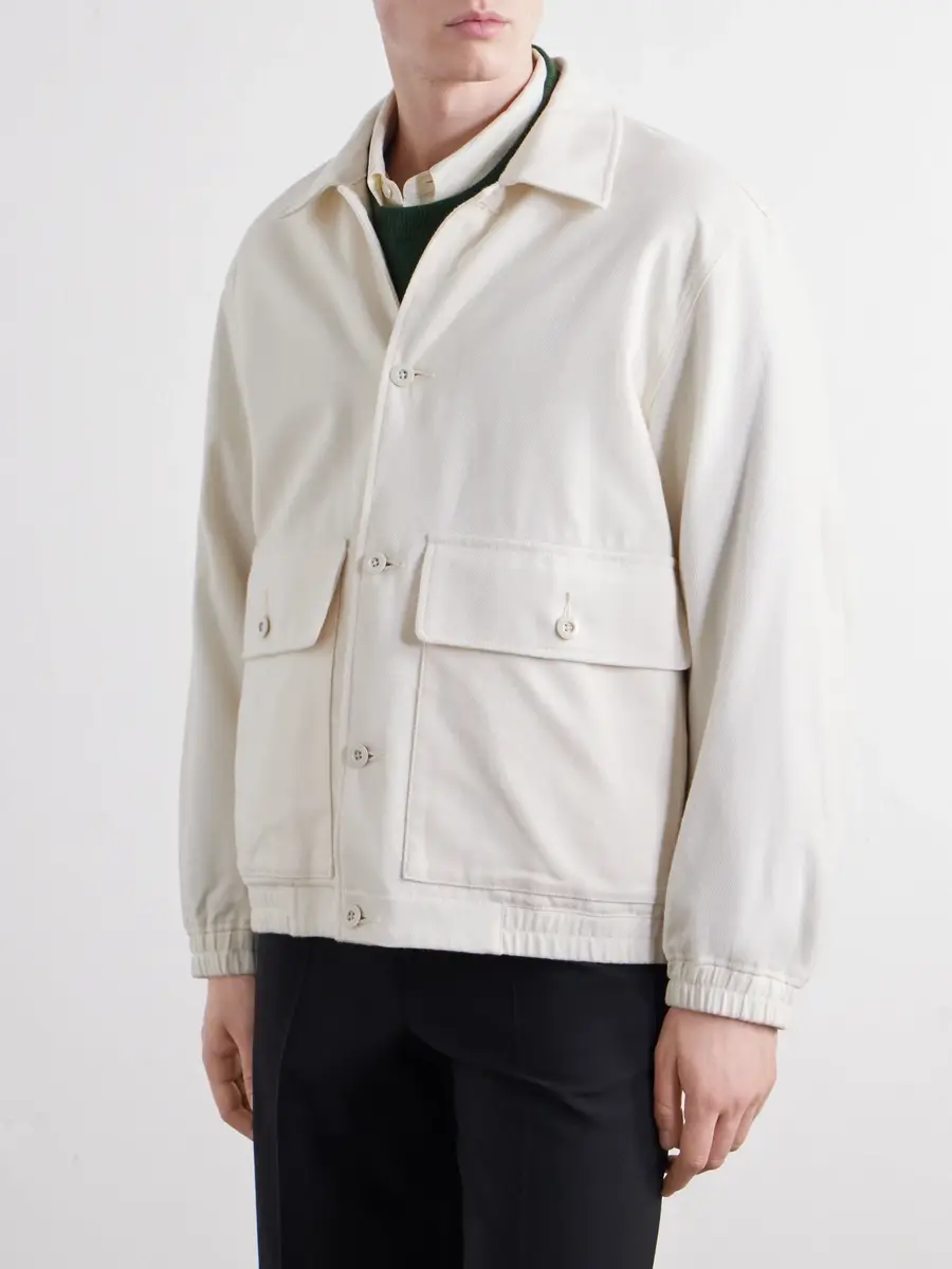 ATON Wool And Cotton-Blend Twill Jacket - Men | Thumbnail 3 ATON Wool And Cotton-Blend Twill Jacket - Men | Thumbnail 3