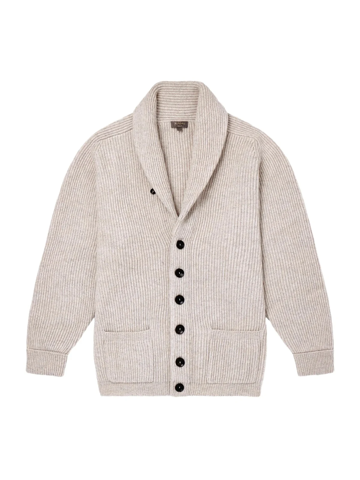 Kensington Shawl-Collar Ribbed Cashmere Cardigan - Men Kensington Shawl-Collar Ribbed Cashmere Cardigan - Men