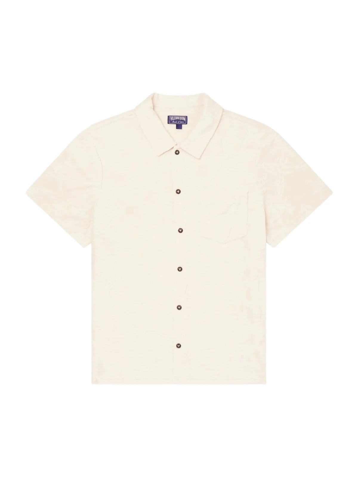 Charli Camp-Collar Organic Cotton-Blend Terry Shirt - Men
