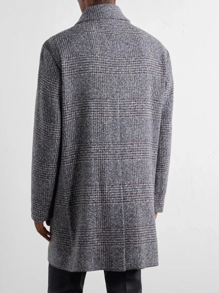 MR P. Prince of Wales Checked Wool and Cashmere-Blend Twill Coat - Men | Thumbnail 4 MR P. Prince of Wales Checked Wool and Cashmere-Blend Twill Coat - Men | Thumbnail 4