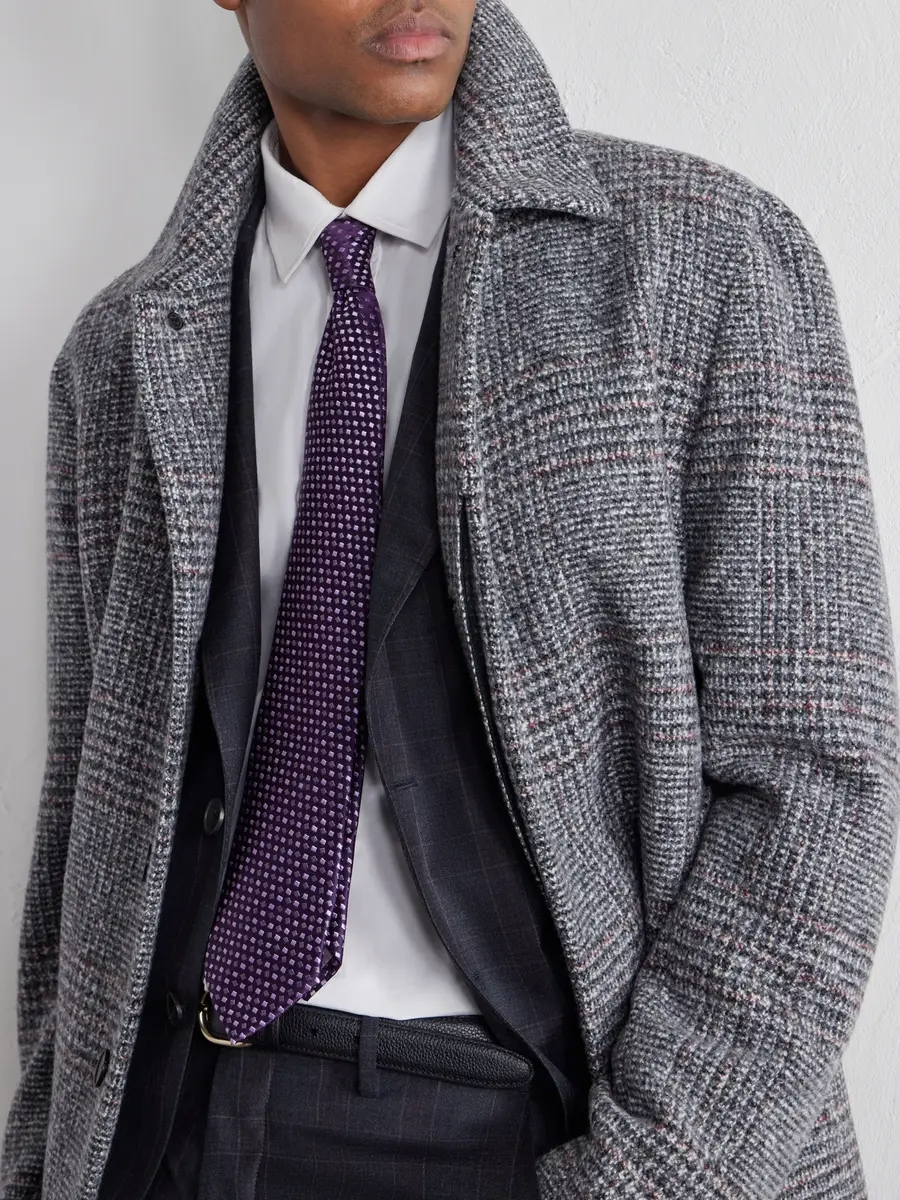 MR P. Prince of Wales Checked Wool and Cashmere-Blend Twill Coat - Men | Thumbnail 5 MR P. Prince of Wales Checked Wool and Cashmere-Blend Twill Coat - Men | Thumbnail 5