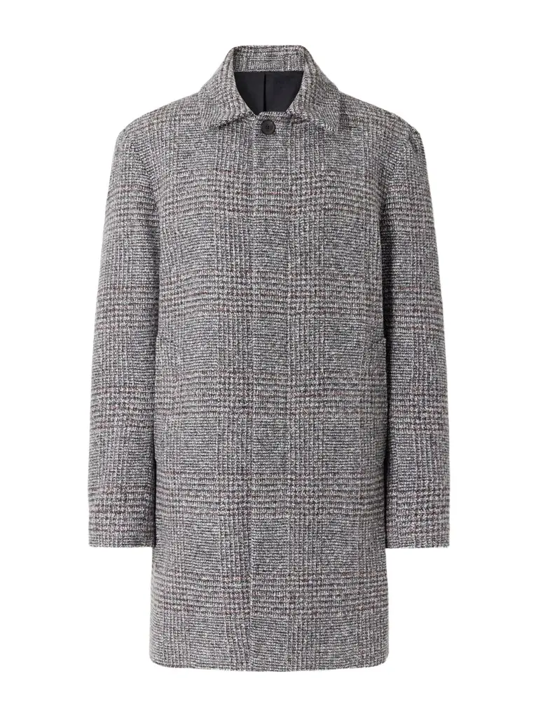 MR P. Prince of Wales Checked Wool and Cashmere-Blend Twill Coat - Men