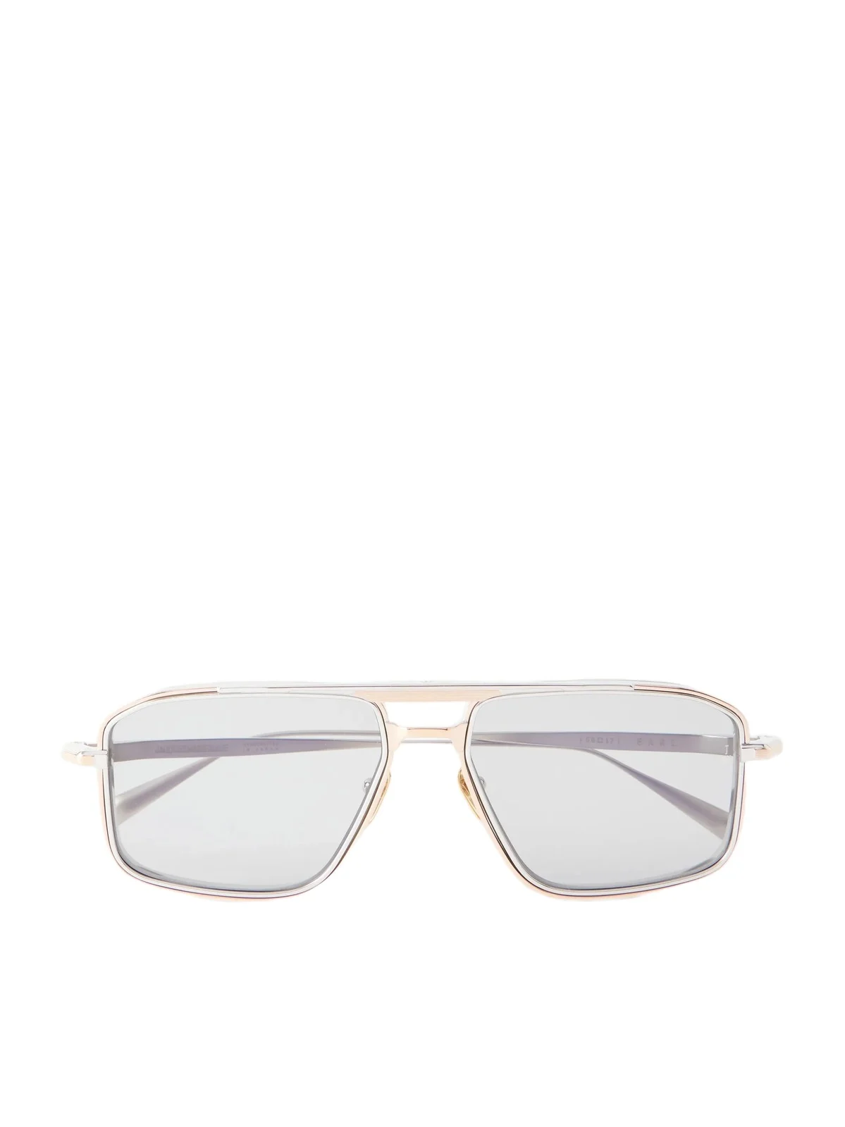 Jacques Marie Mage Earl Aviator-Style Silver-Tone Titanium Sunglasses - Men