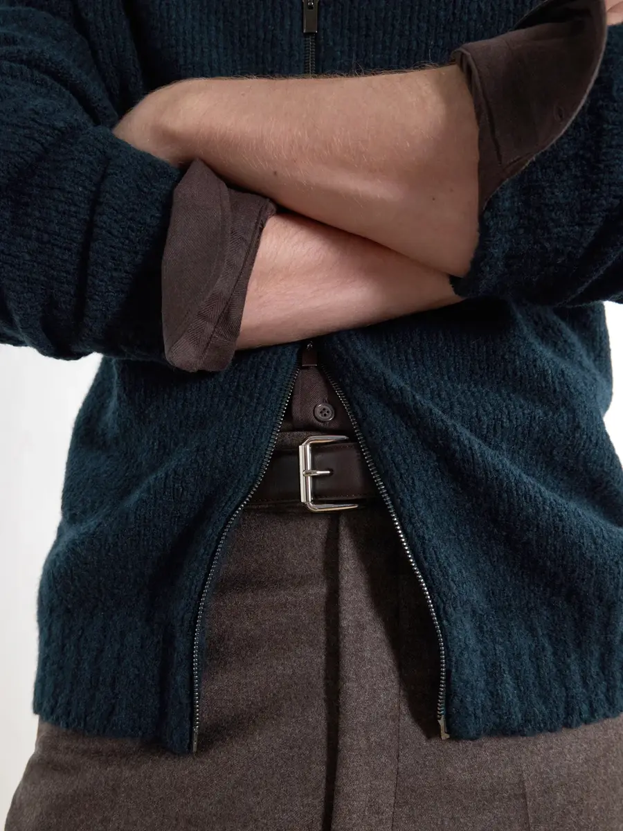 Thom Sweeney Wool-Blend Zip-Up Mock-Neck Sweater - Men | Thumbnail 5 Thom Sweeney Wool-Blend Zip-Up Mock-Neck Sweater - Men | Thumbnail 5