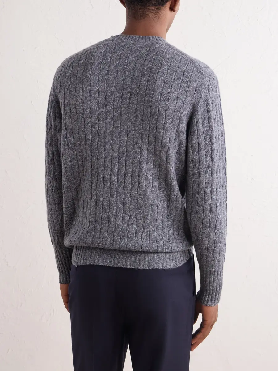 N.Peal Thames Cable-Knit Cashmere Sweater - Men | Thumbnail 4 N.Peal Thames Cable-Knit Cashmere Sweater - Men | Thumbnail 4