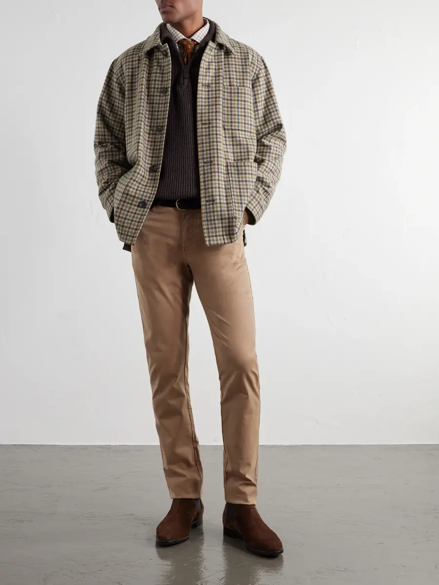 Purdey Checked Wool-Twill Overshirt - Men | Thumbnail 2 Purdey Checked Wool-Twill Overshirt - Men | Thumbnail 2