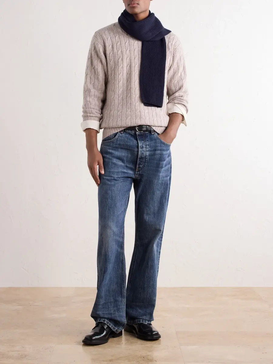 N.Peal Thames Cashmere Cable-Knit Sweater - Men | Thumbnail 2 N.Peal Thames Cashmere Cable-Knit Sweater - Men | Thumbnail 2