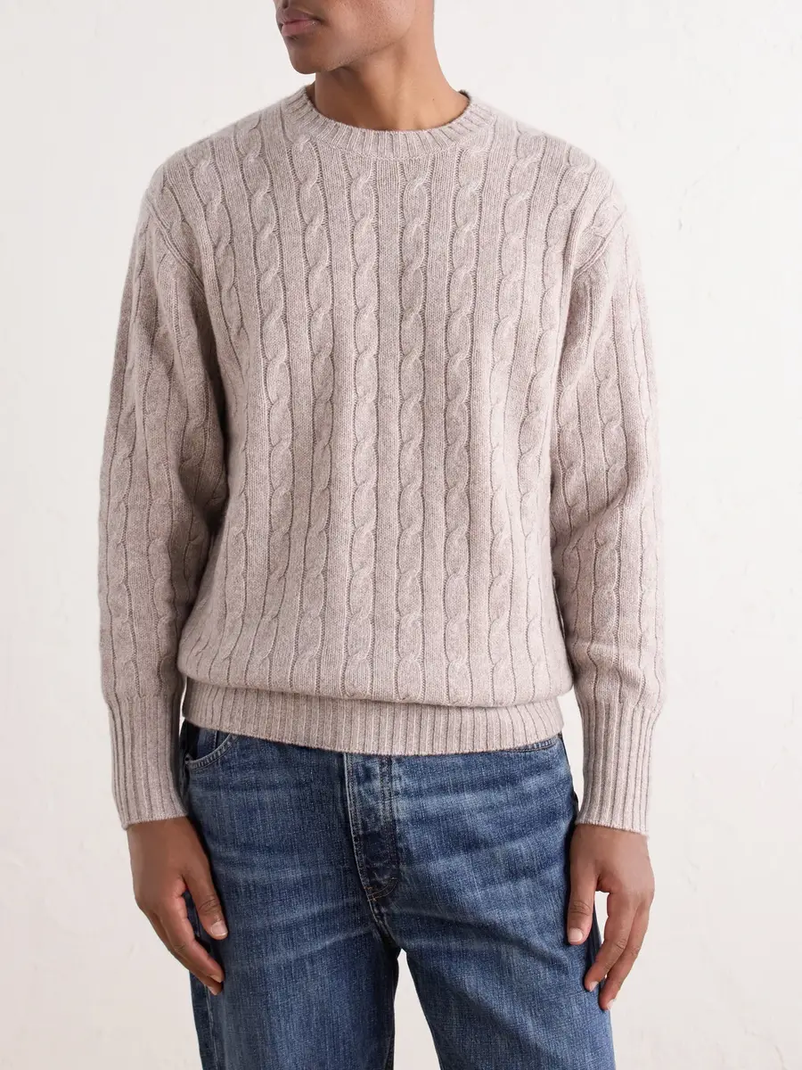 N.Peal Thames Cashmere Cable-Knit Sweater - Men | Thumbnail 3 N.Peal Thames Cashmere Cable-Knit Sweater - Men | Thumbnail 3