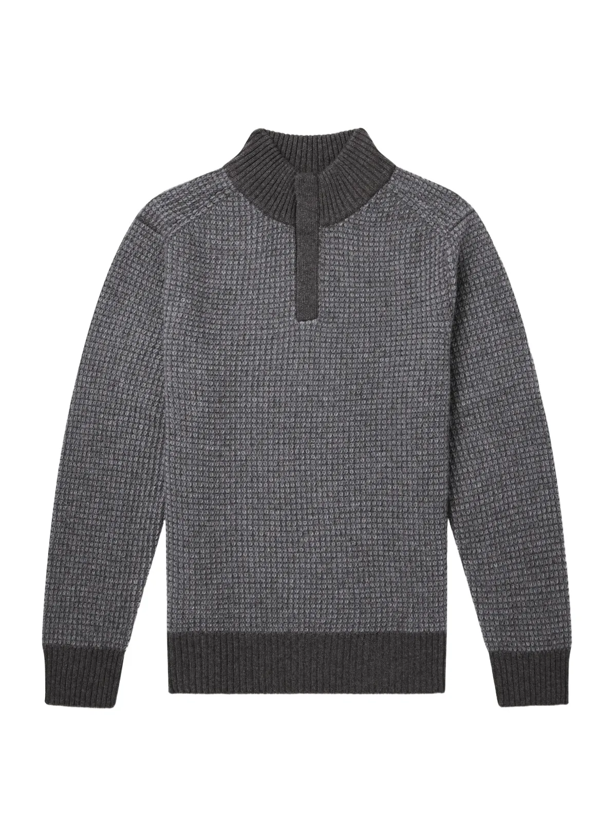 Waffle-Knit Cashmere Sweater - Men Waffle-Knit Cashmere Sweater - Men
