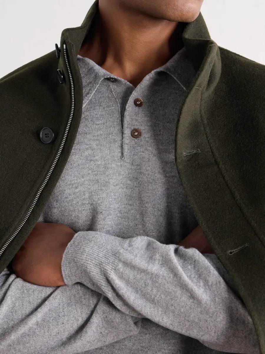 Rubinacci Cashmere Polo Shirt - Men | Thumbnail 5 Rubinacci Cashmere Polo Shirt - Men | Thumbnail 5