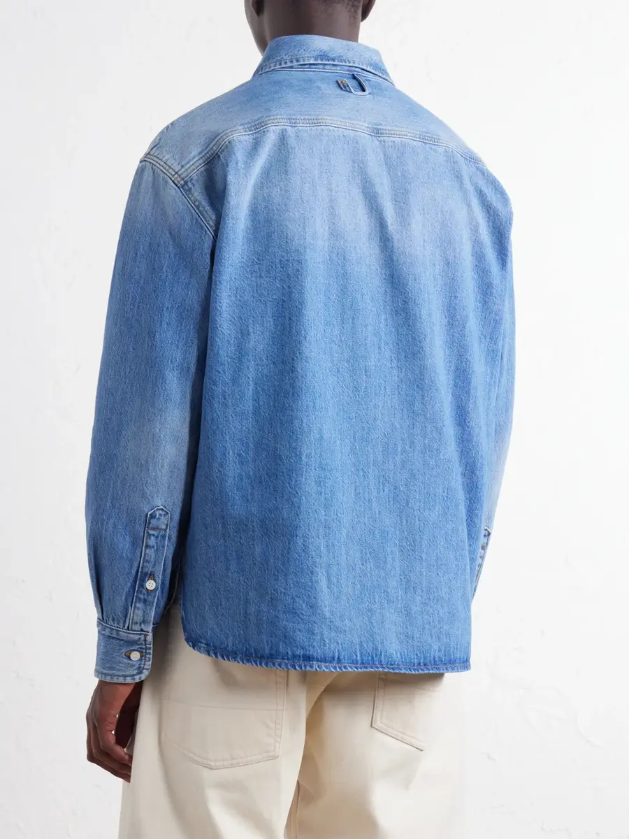 Jacquemus Logo-Printed Denim Shirt - Men | Thumbnail 4 Jacquemus Logo-Printed Denim Shirt - Men | Thumbnail 4