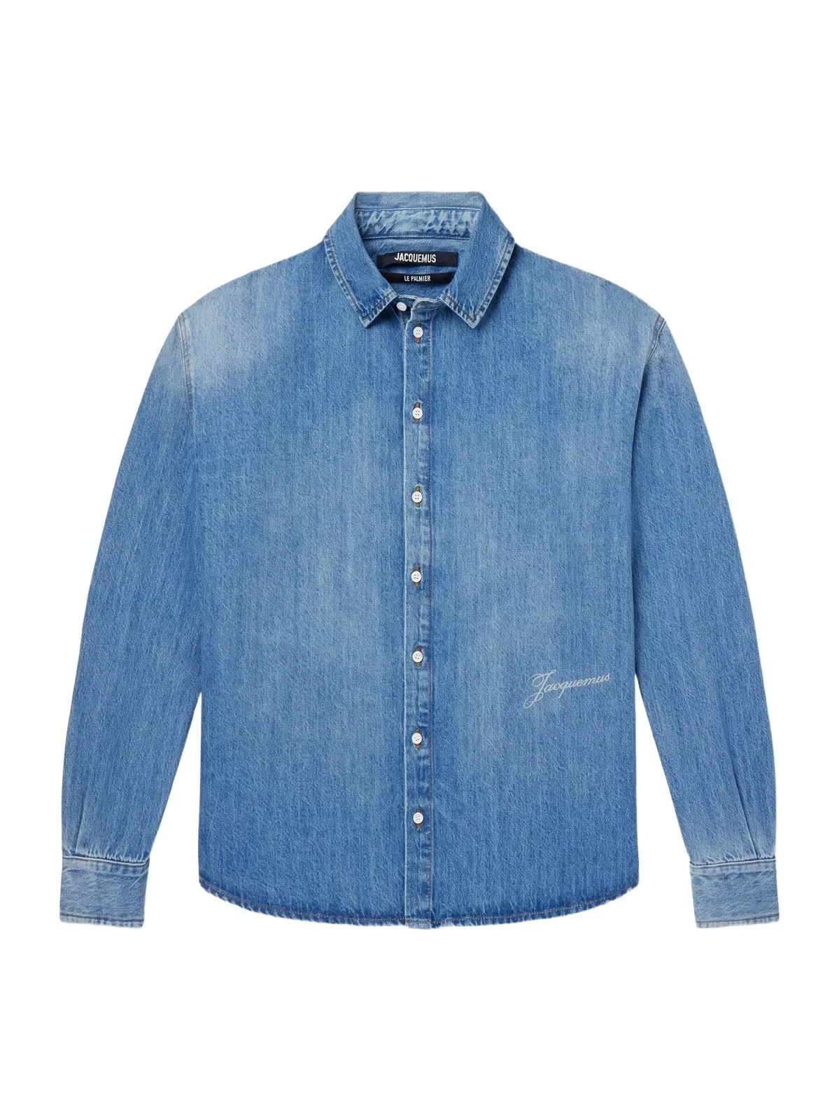 Jacquemus Logo-Printed Denim Shirt - Men