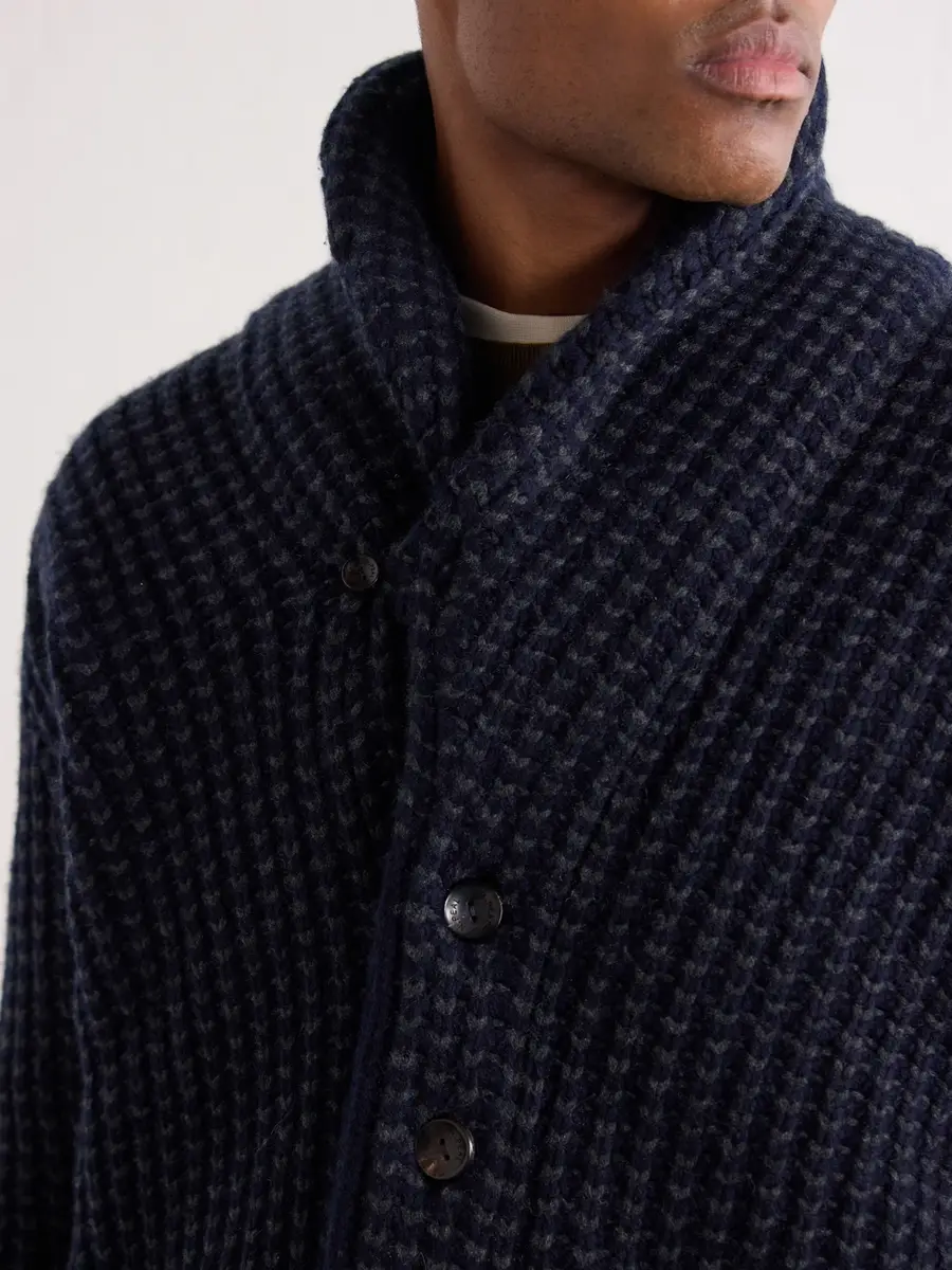 N.Peal Kensington Shawl-Collar Cashmere Cardigan - Men | Thumbnail 5