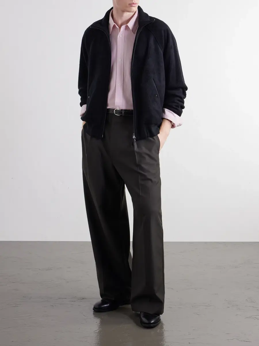 ATON Silk And Wool-Blend Fleece Jacket - Men | Thumbnail 2