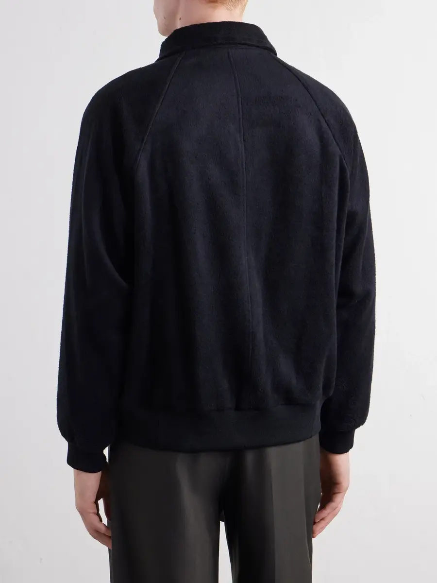 ATON Silk And Wool-Blend Fleece Jacket - Men | Thumbnail 4