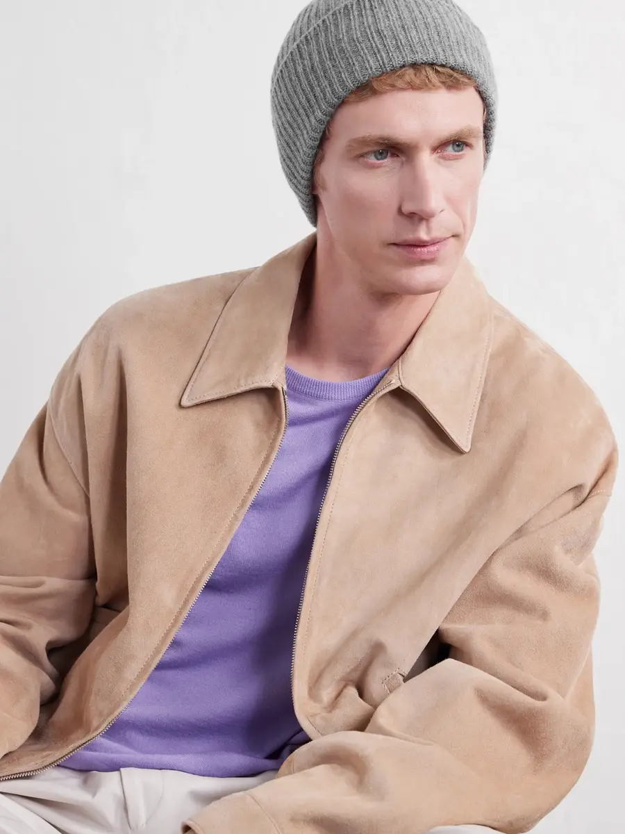 Anderson & Sheppard Ribbed Cashmere Beanie - Men | Thumbnail 2 Anderson & Sheppard Ribbed Cashmere Beanie - Men | Thumbnail 2