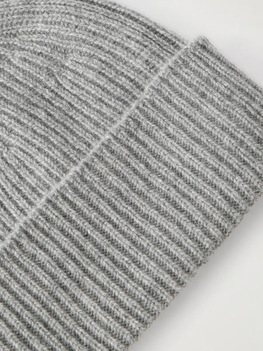 Anderson & Sheppard Ribbed Cashmere Beanie - Men | Thumbnail 4 Anderson & Sheppard Ribbed Cashmere Beanie - Men | Thumbnail 4